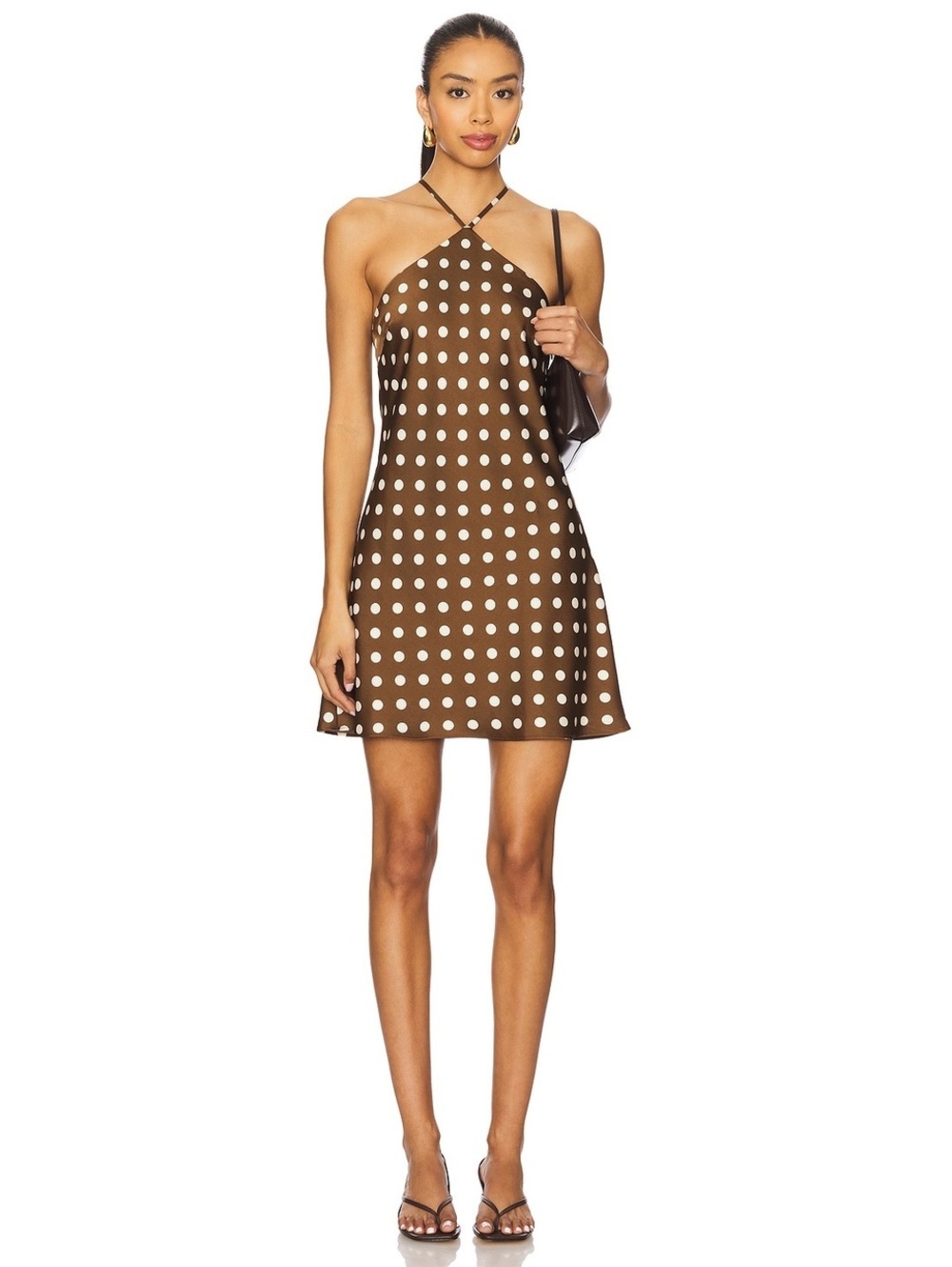 Maude Club Hendrix Dress in Brown Dots